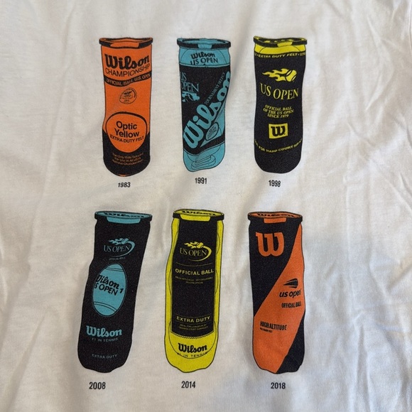 Kids Graphic T-Shirt WISLON - White with Multicolor Print SIZE M - Picture 2 of 3